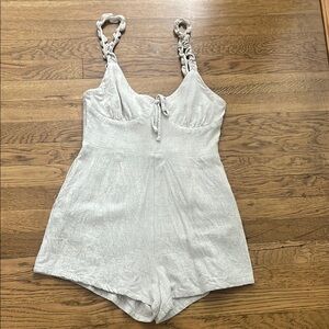 William B Linen Romper